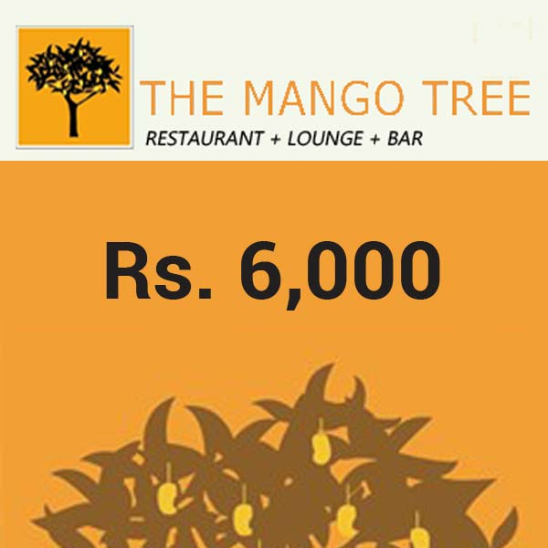 THE MANGO TREE GIFT VOUCHER - RS. 6,000 - Hotels & Restaurants - in Sri Lanka