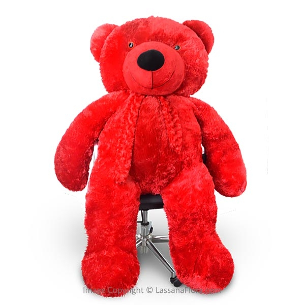 LIFE SIZE TEDDY (RED) -5 FT - Soft Toys - in Sri Lanka