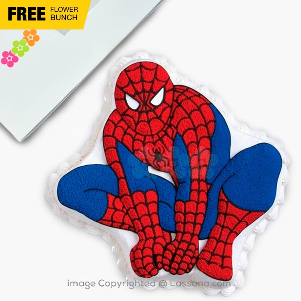 THE AMAZING SPIDER-MAN CAKE  () DELIVERED FREE IN OVER 100  CITIES WITH FREE FLOWER BUNCH  Online Shop