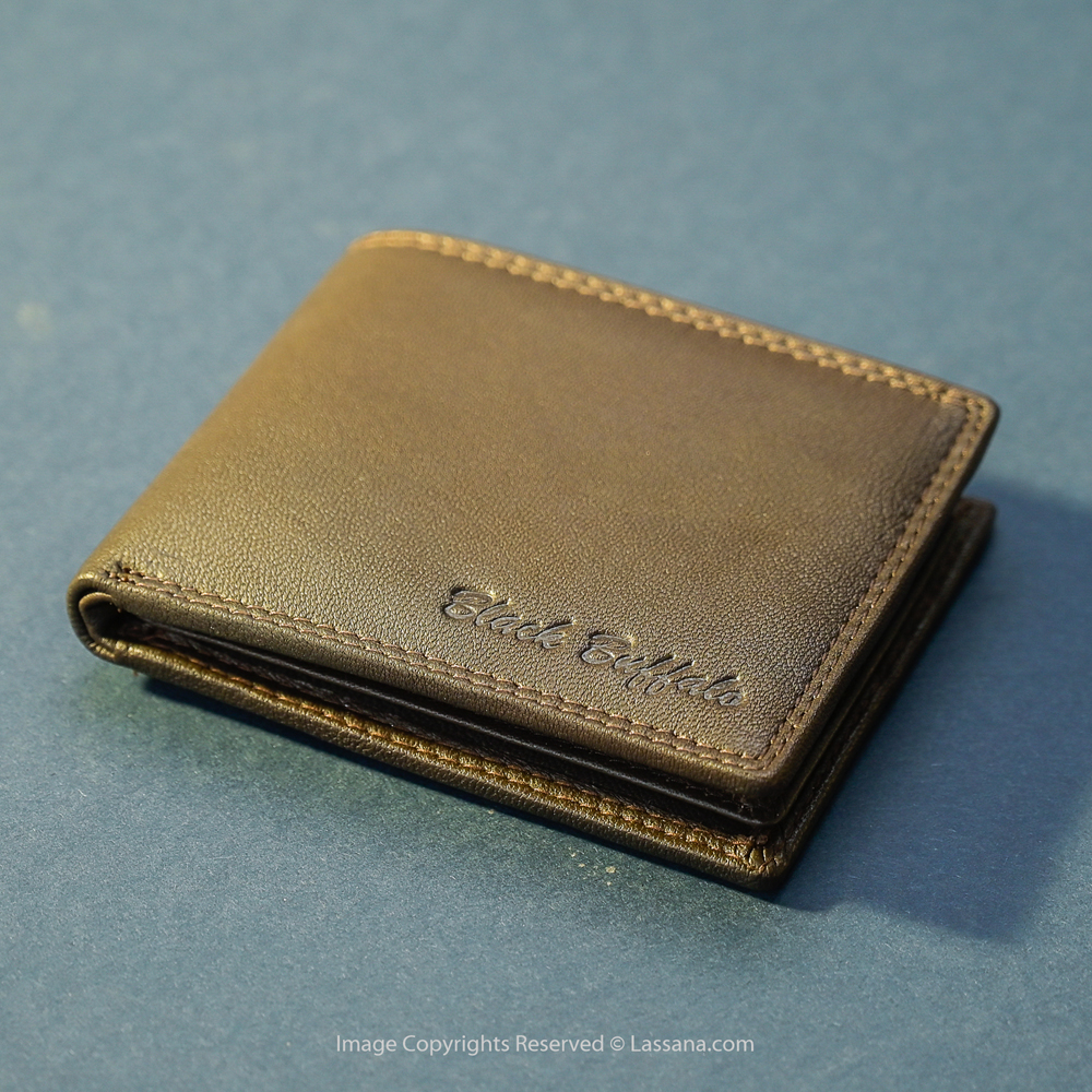 BLACK BUFFALO BROWN LEATHER WALLET - Gifts For Him - in Sri Lanka