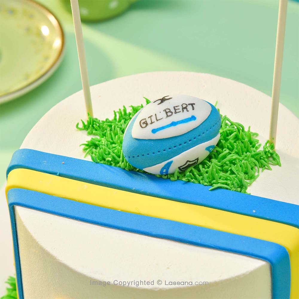 Rugby Football Buttercream Cake Singapore / Customized cake singapore -  White Spatula