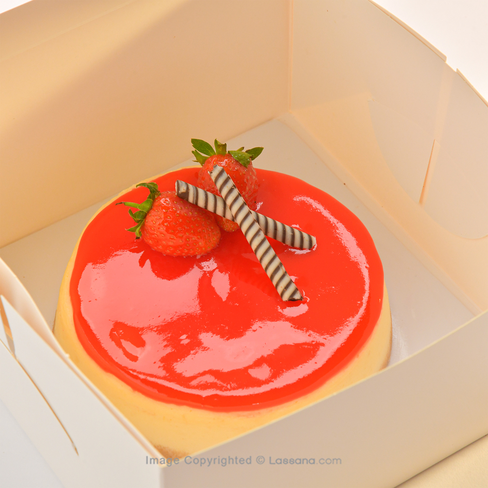 SEBASTIAN STRAWBERRY BAKED CHEESE CAKE - 500G (1.1LBS) - Lassana Cakes - in Sri Lanka