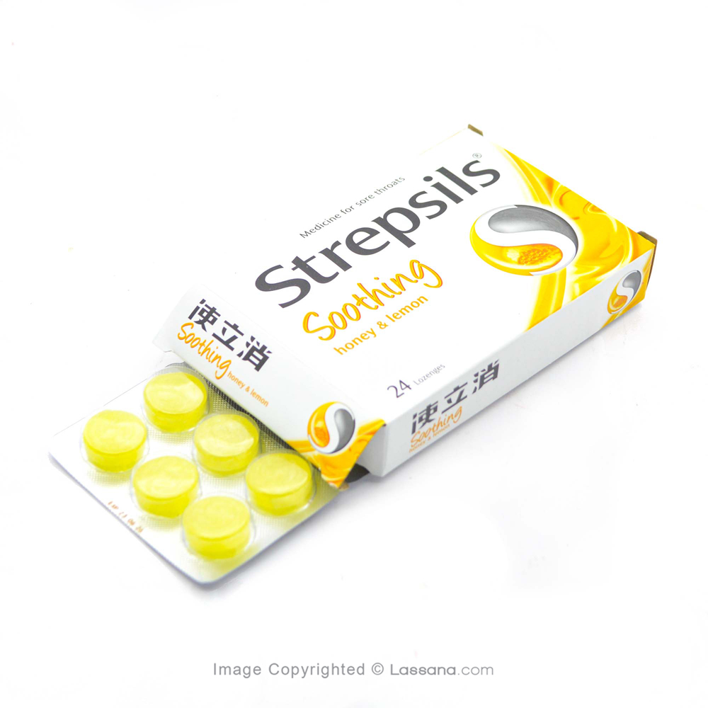 STREPSILS HONEY & LEMON LOZENGES 24'S - Cough & Cold Remedies - in Sri Lanka