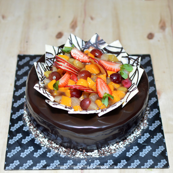 Fruit Delight Chocolate Gateau 1 2kg 2 6lbs Lassana Com Online Shop