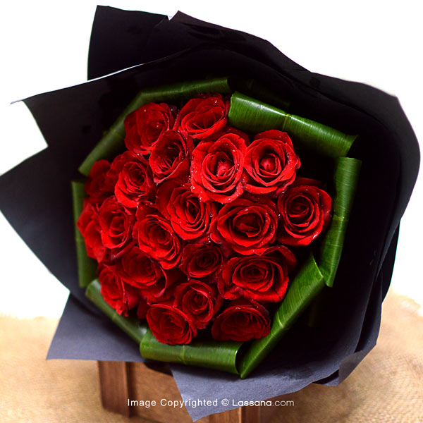 ROSE BOUQUET - 20 RED ROSES - Love & Romance - in Sri Lanka