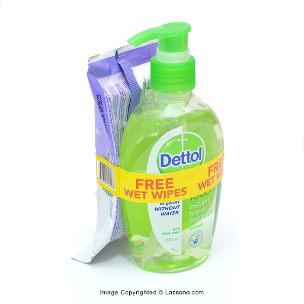 DETTOL HAND SANITISER GEL 200 ML WITH FREE WET WIPES - Personal Care - in Sri Lanka