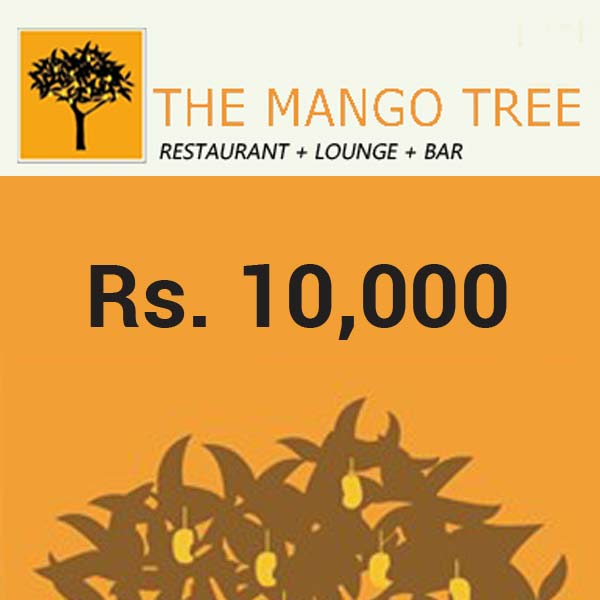 THE MANGO TREE GIFT VOUCHER - RS. 10,000 - Hotels & Restaurants - in Sri Lanka