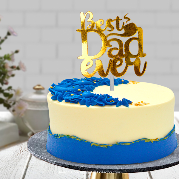 BEST DAD EVER RIBBON CAKE 800G (1.7 LBS) | Lassana.com Online Shop