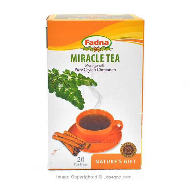 FADNA MIRACLE TEA WITH PURE CEYLON CINNAMON  (PER 40 G PACK – 20 TEA BAGS) - Herbal Products - in Sri Lanka
