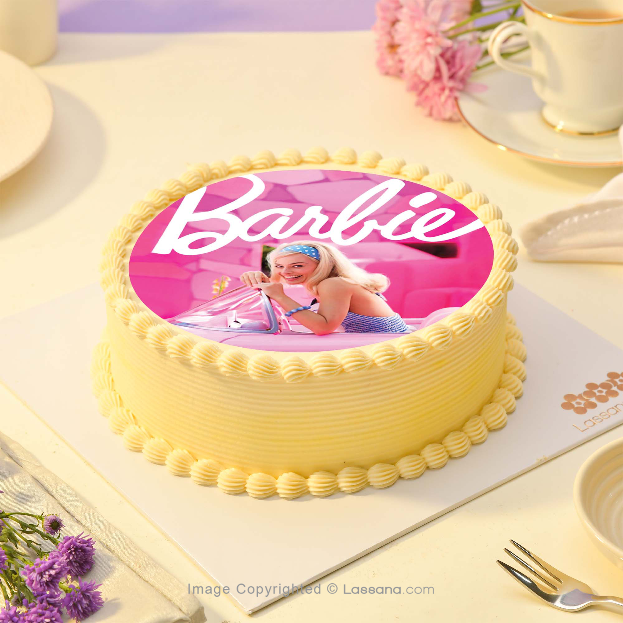 Order Special Barbie Birthday Cake Online, Price Rs.999 | FlowerAura