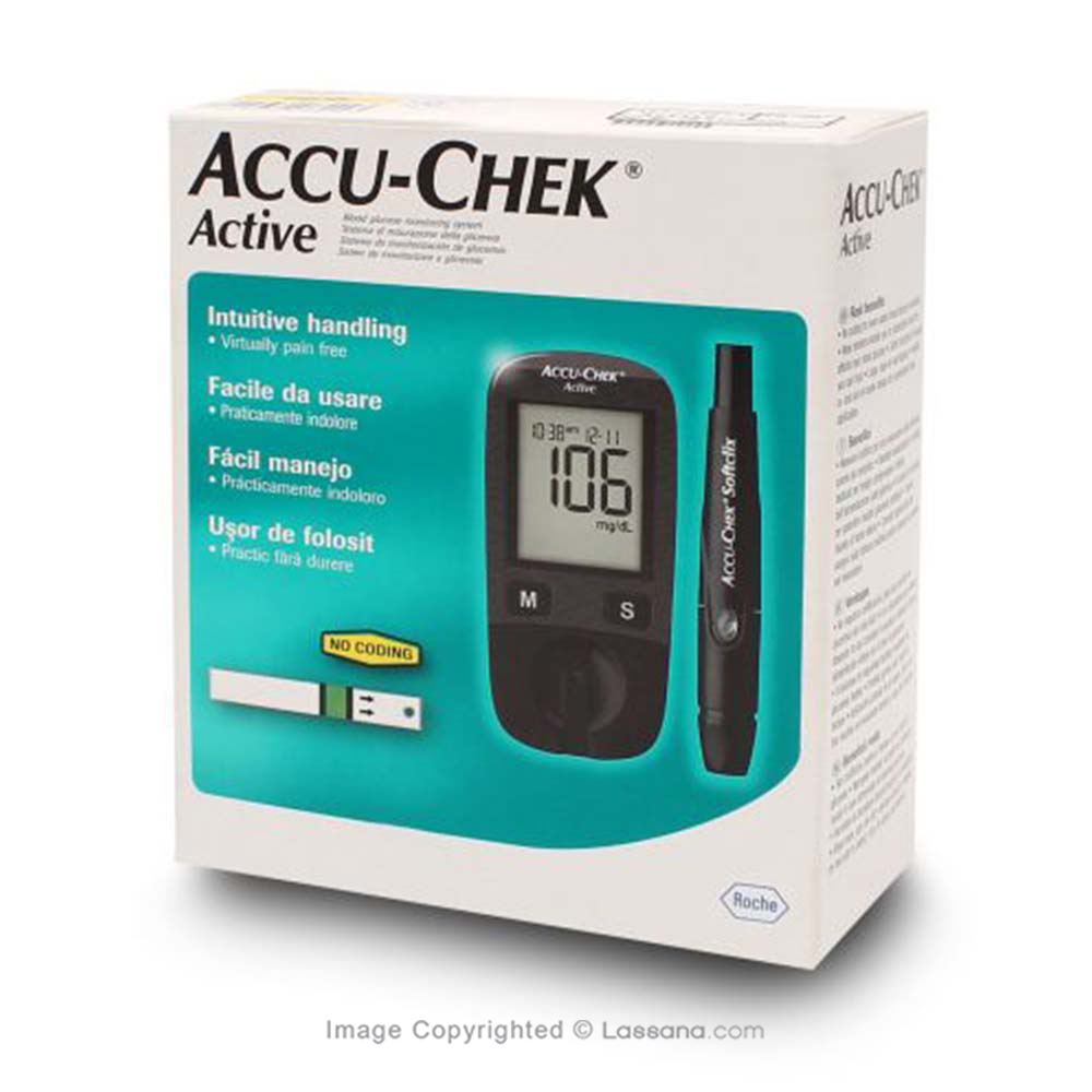 ACCU-CHEK ACTIVE METER KIT (MG/DL) - Diabetes Care - in Sri Lanka