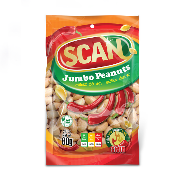 SCAN CHILLI PEANUTS 80G - Snacks & Confectionery - in Sri Lanka
