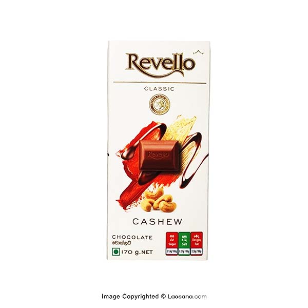 REVELLO CASHEW CHOCOLATE 170G - Snacks & Confectionery - in Sri Lanka