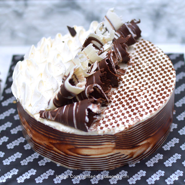 DUO CHOCOLATE MOUSSE CAKE 1.2KG (2.6LBS) - Lassana Cakes - in Sri Lanka