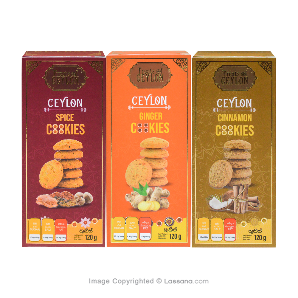 TREATS OF CEYLON COOKIE ASSORTMENT (3 PACKS) - Snacks & Confectionery - in Sri Lanka