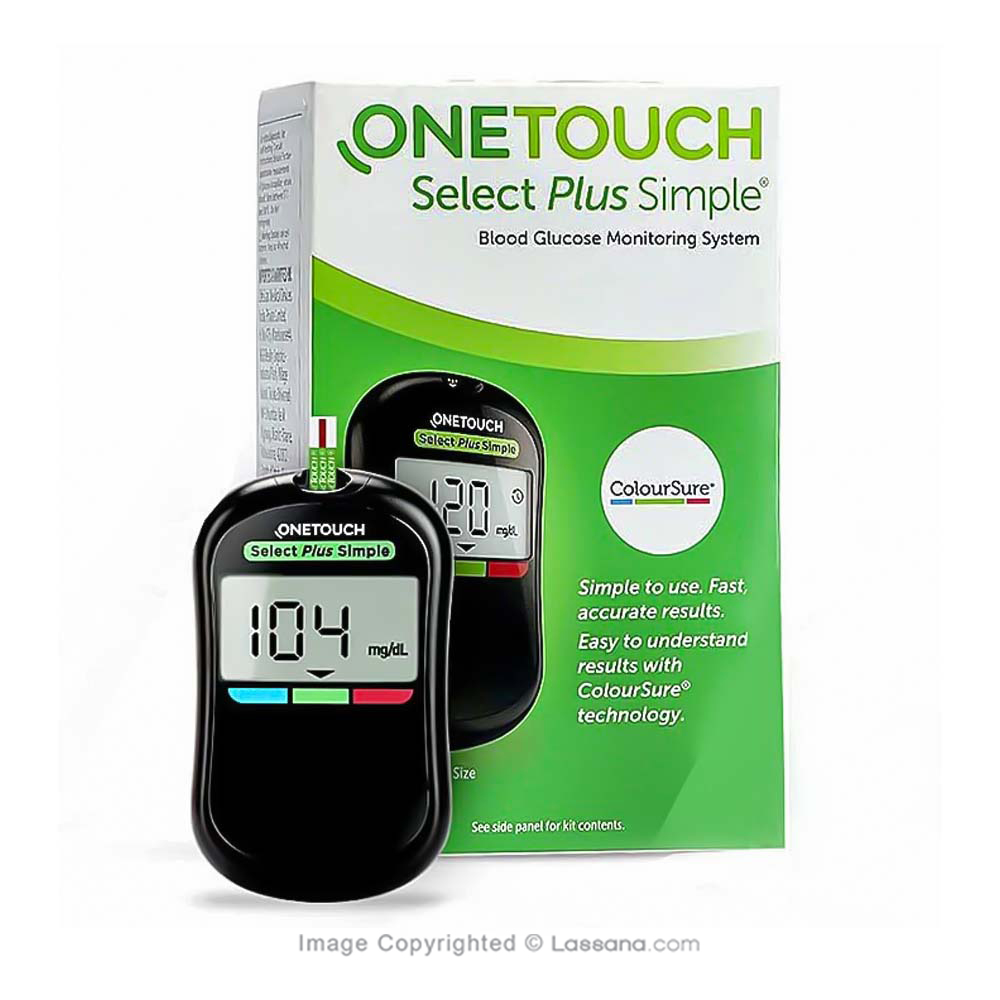 ONETOUCH SELECT PLUS SIMPLE BLOOD GLUCOSE METER - Diabetes Care - in Sri Lanka