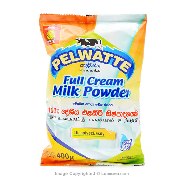 PELWATTE FULL CREAM MILK POWDER 400G - Beverages - in Sri Lanka