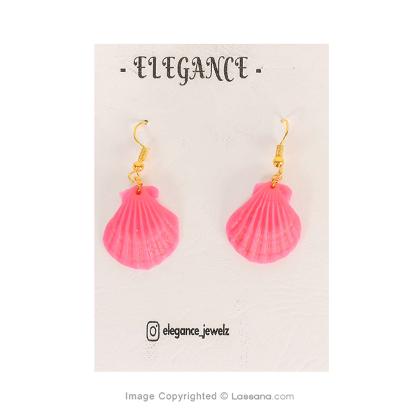 ELEGANCE SHELL SHAPED EARINGS - PINK - Gifts For Her - in Sri Lanka