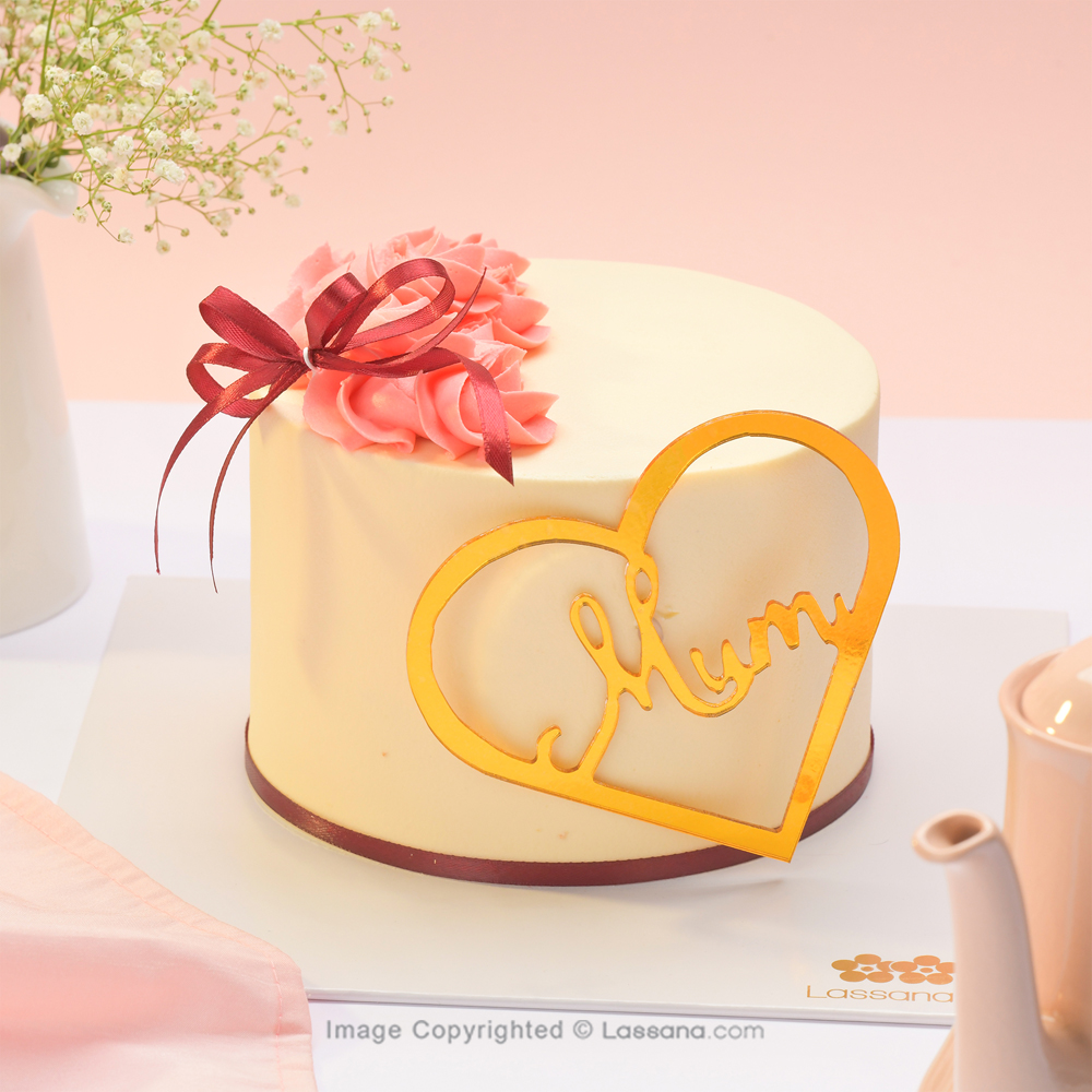 MUM'S LOVE RIBBON CAKE 1KG (2.2 LBS) - Lassana Cakes - in Sri Lanka