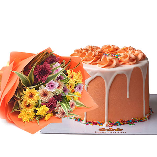 Pink 1st Birthday Cake Baby Girl | CakeNBake Noida