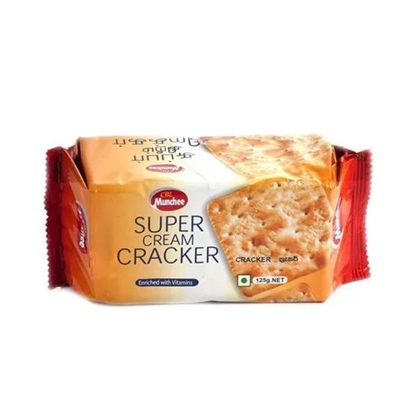MUNCHEE SUPER CREAM CRACKER 125G - Snacks & Confectionery - in Sri Lanka
