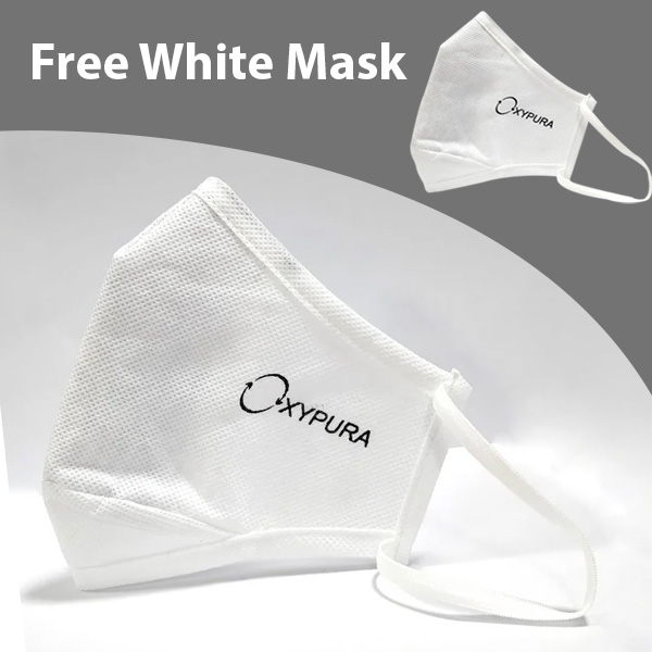 OXYPURA CARE FACE MASK WHITE COLOR WITH FREE OXYPURA CARE  FACE MASK WHITE COLOR - Personal Care - in Sri Lanka